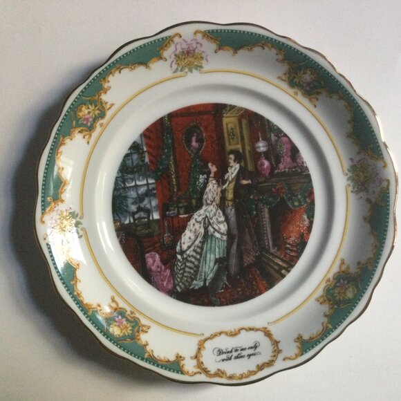 Two ROBERT HERRICK VTG Poetry Society Limited Ed. 1982 fine porcelain plates 8" - Picture 2 of 13